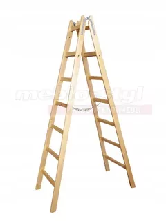 Drevený maľovací rebrík 2 × 7 kolíkov